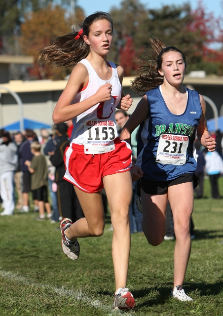 NCS XC D5 Girls-066.JPG - 2009 North Coast Section Cross Country Championships, Hayward High School, Hayward, California